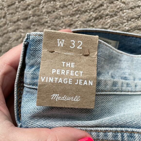 NWT New Madewell The Perfect Vintage Jean in Fitzgerald Wash Size 32 - Picture 10 of 12